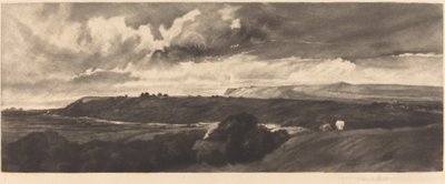 Une route du Yorkshire - Frank Short, after Peter De Wint