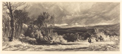La congère - Frank Short, after Peter De Wint