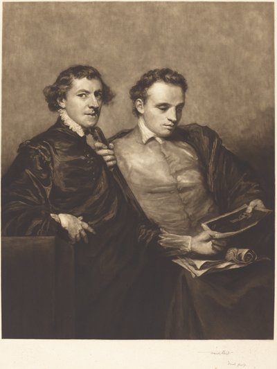 Portrait de deux gentilshommes - Frank Short, after Sir Joshua Reynolds