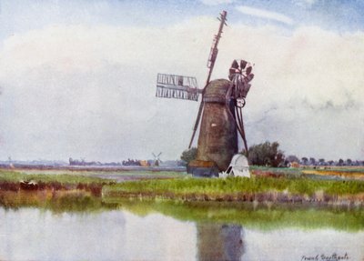 Norfolk Broads : Pays des moulins au-dessus de Stokesby - Frank Southgate