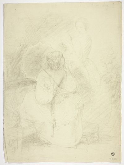 Deux femmes dans un parc - Frank Stone