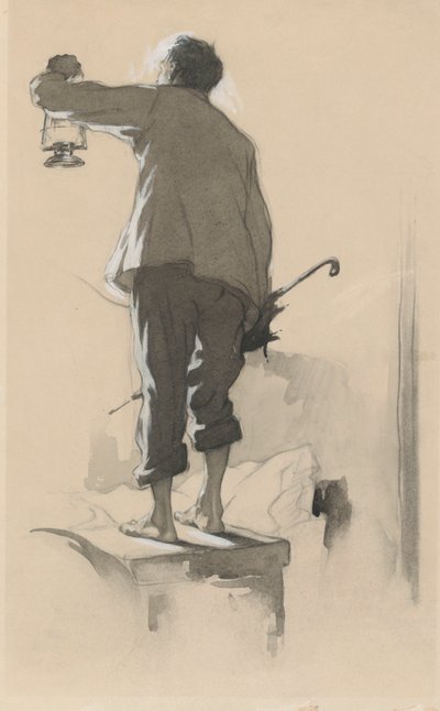Explorer cette illumination lugubre pour des fuites - Frank Walter Taylor, 1874 – 1921
