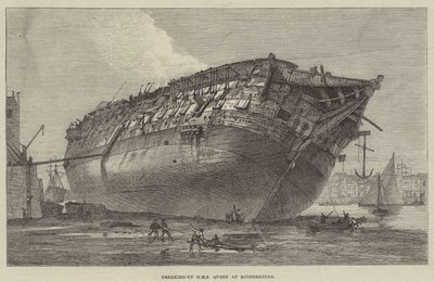 Démantèlement du HMS Queen à Rotherhithe - Frank Watkins