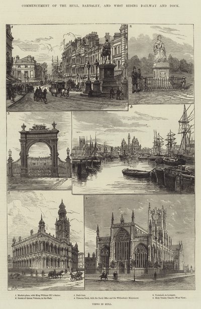 Commencement du Hull, Barnsley, et West Riding Railway and Dock - Frank Watkins