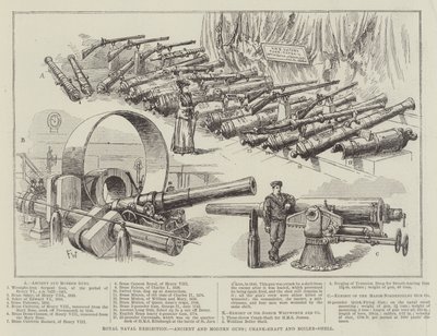 Exposition navale royale, armes anciennes et modernes, vilebrequin et coque de chaudière - Frank Watkins