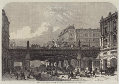 Le viaduc de Holborn Valley, en cours de construction - Frank Watkins