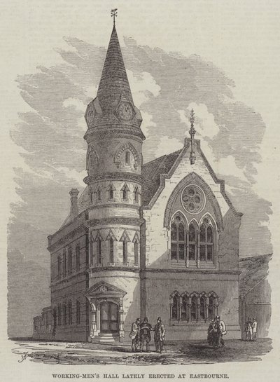 Salle des ouvriers récemment érigée à Eastbourne - Frank Watkins