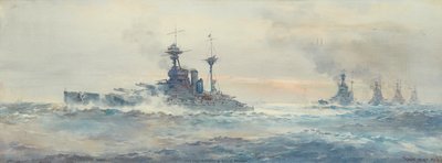 H.M.S. Queen Elizabeth Battle Squadron - Frank Watson Wood
