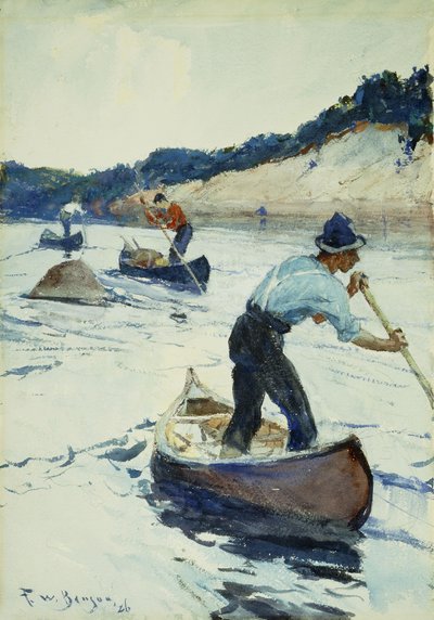 Canoë - Frank Weston Benson