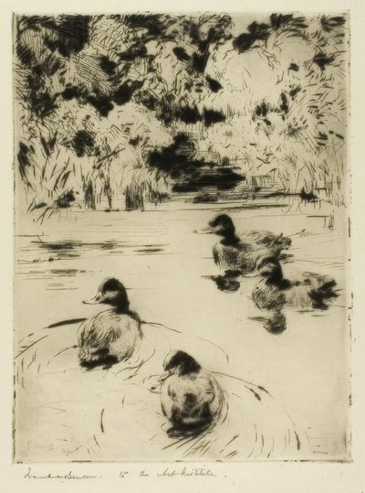 Petits oiseaux bleus - Frank Weston Benson