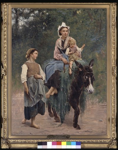Famille de paysans italiens, date inconnue - François Alfred Delobbe