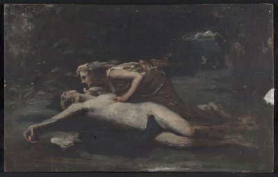 Pyrame et Thisbé, vers 1875 - François Alfred Delobbe
