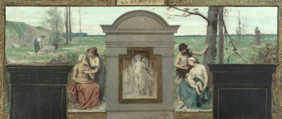 Esquisse pour la mairie du 15e arrondissement : La Famille, entre 1883 et 1884 - François Alfred Delobbe