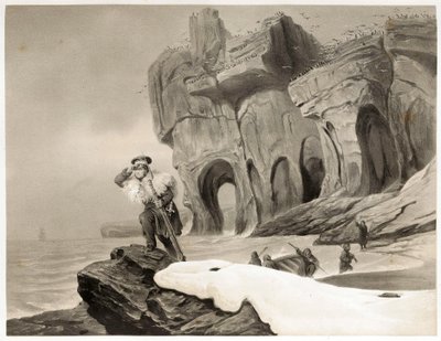Île aux Ours de Voyages en Scandinavie, en Laponie, au Spitzberg et aux Féroé, pub. 1852 - François Auguste Biard