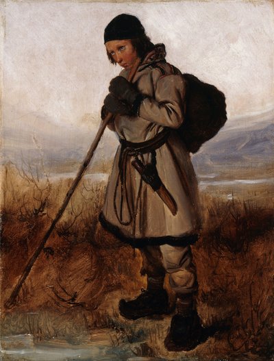 Français :  Un Lapon A Laplander - François Auguste Biard