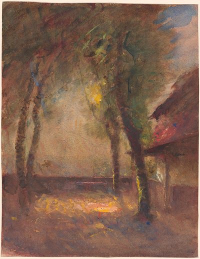 La terrasse de la maison Ravier à Morestel - François Auguste Ravier
