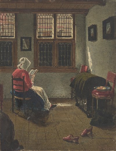 Une femme lisant, d