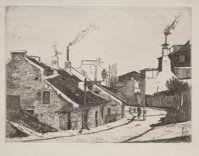 Rue de campagne à Alouette - François Bonvin
