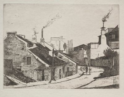Rue de campagne à Alouette, 1861 - François Bonvin