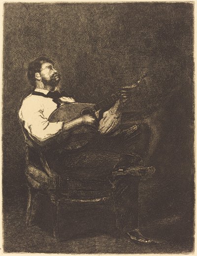 Joueur de guitare - François Bonvin