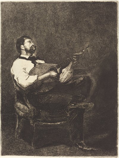 Joueur de guitare - François Bonvin