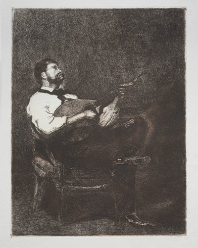 Joueur de guitare, 1861 - François Bonvin
