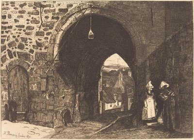 La Porte de St Malo à Dinan - François Bonvin