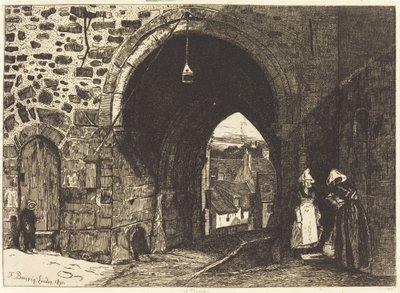 La Porte de St Malo à Dinan - François Bonvin