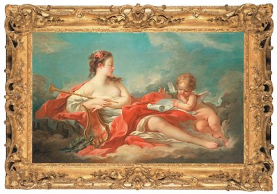 Érato, la muse de la poésie amoureuse - François Boucher