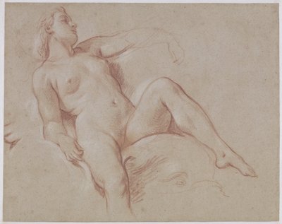 Femme nue sur un dauphin - François Boucher