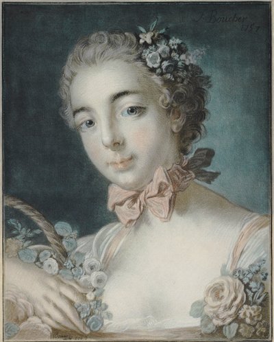 Tête de Flora, 1769 - François Boucher