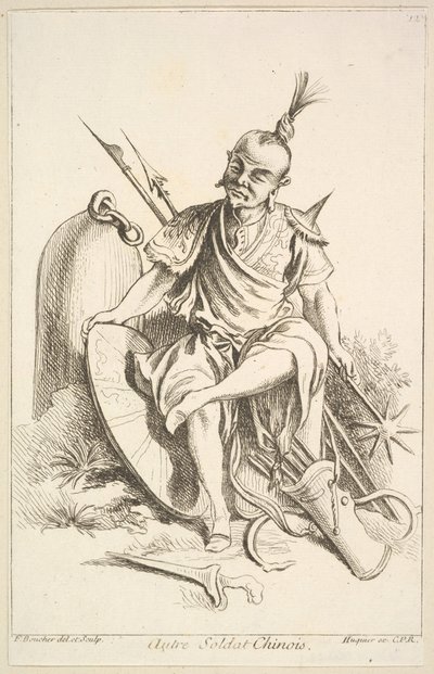Autre soldat chinois, 1738-45 - François Boucher