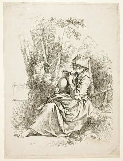 Paysanne avec une cruche - François Boucher