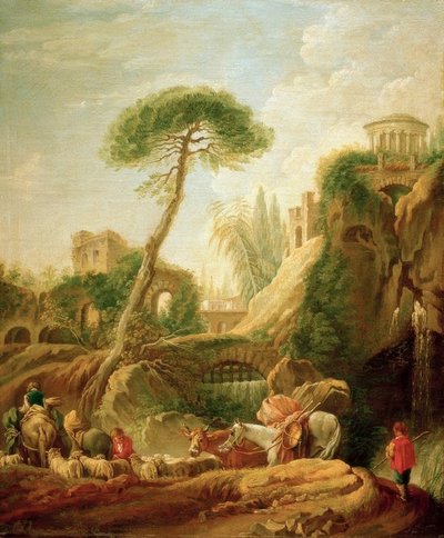 Paysage imaginaire près de Tivoli - François Boucher