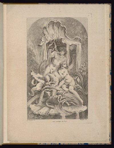 Planche 2, Recueil de Fontaines - François Boucher