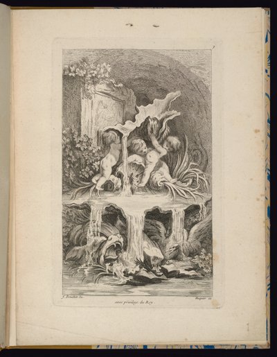 Recueil de Fontaines, planche 7 - François Boucher