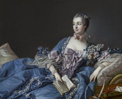 Portrait de la Marquise de Pompadour 1721-1764, vers 1758 - François Boucher