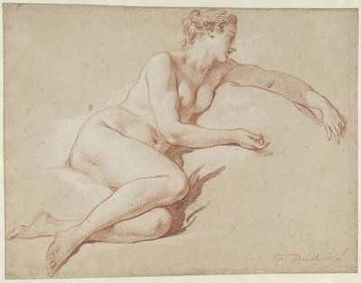 Nu féminin allongé, vers la droite - François Boucher