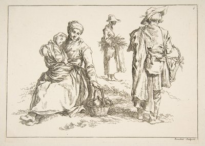 Feuille de croquis - François Boucher