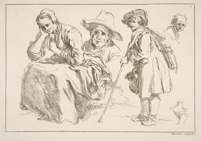 Feuille de croquis - François Boucher