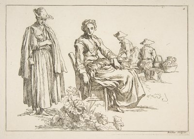 Feuille de croquis, 1753 - François Boucher