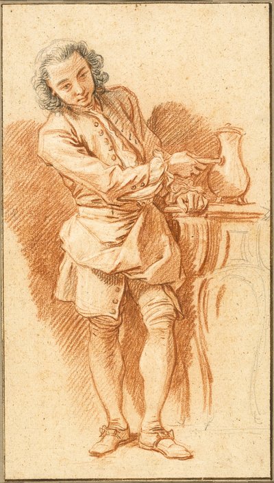 Étude du valet de chambre avec cafetière - François Boucher