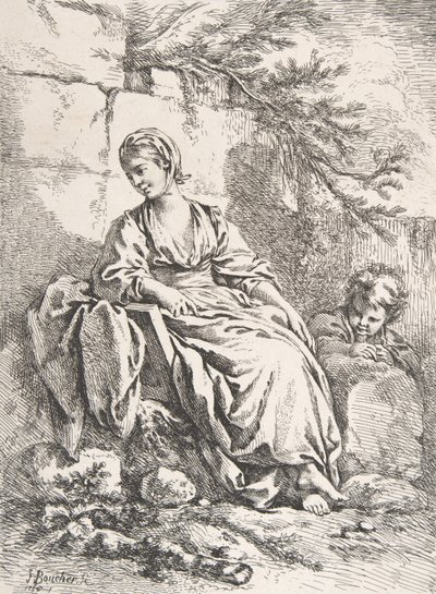 La Jeune Fille se reposant, 1756 - François Boucher