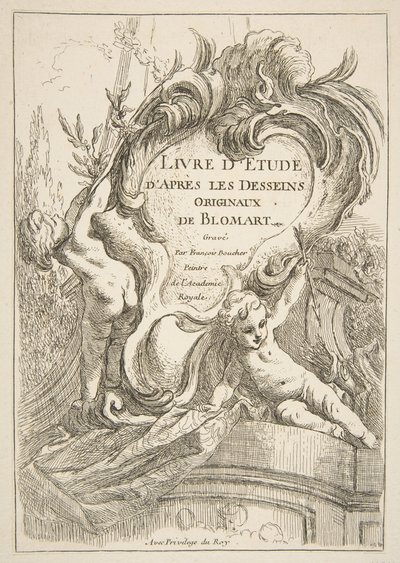 Page de titre, 1753 - François Boucher