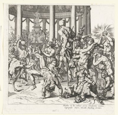 Triomphe de Bacchus, partie gauche - François Chauveau (attributed to)