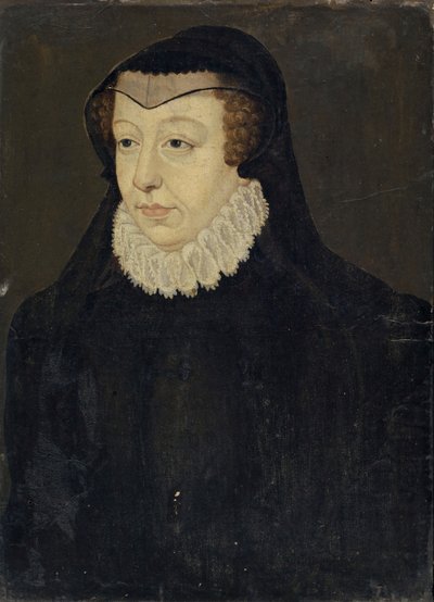 Catherine de Médicis, reine de France, en veuve - François Clouet