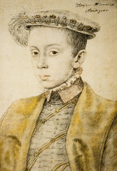 Charles II ou III de Lorraine (1543-1608), c.1558 - François Clouet