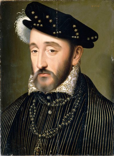 Portrait du roi Henri II de France 1519-1559, 1547 - François Clouet