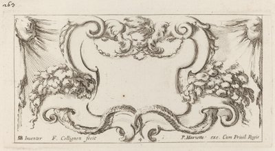 Cartouche - François Collignon after Stefano Della Bella