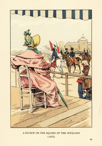 Une revue sur la place des Invalides - François Courboin